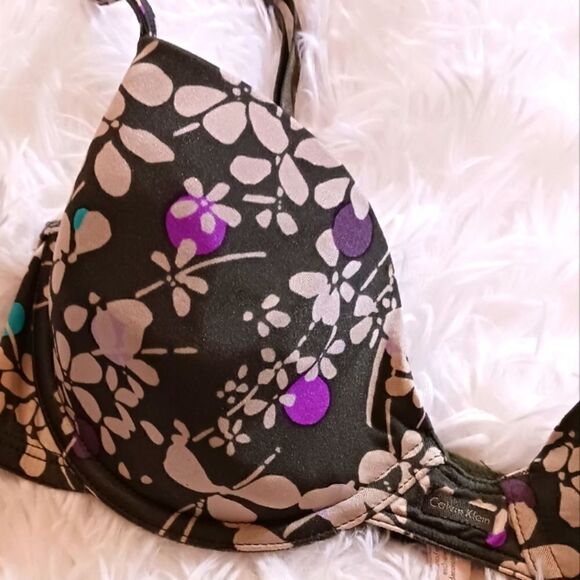 Calvin Klein Underwire Bra 32C Floral - Picture 2 of 5